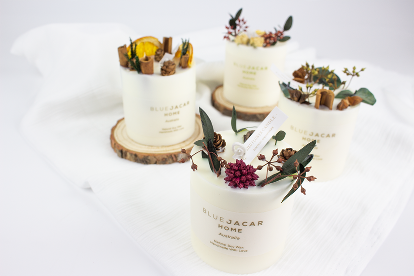 Dried Flower Candles