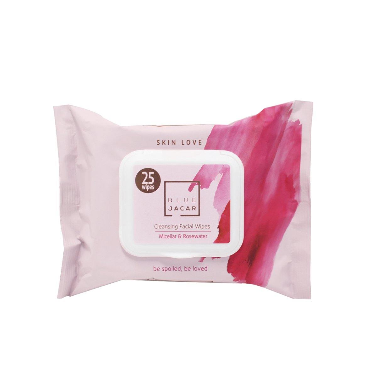 Micellar & Rosewater Cleansing Facial Wipes - Blue Jacar, Skin Care