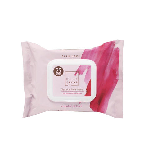 Micellar & Rosewater Cleansing Facial Wipes - Blue Jacar, Skin Care