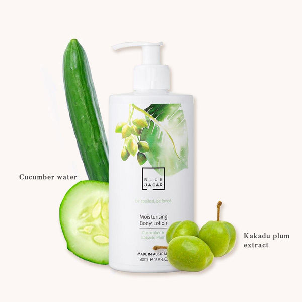 Cucumber & Kakadu Plum Moisturising Body Lotion - Blue Jacar, Body Care