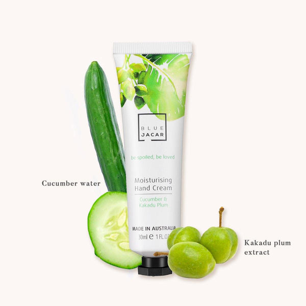 Cucumber & Kakadu Plum Hand Cream - Travel Size - Blue Jacar, Hand Cream