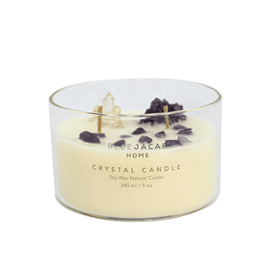 'Poetry of Provence' Crystal Healing Candle - Blue Jacar, Candle