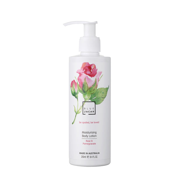 Rose & Pomegranate Moisturising Body Lotion - Blue Jacar, Body Care