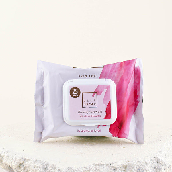 Micellar & Rosewater Cleansing Facial Wipes - Blue Jacar, Skin Care