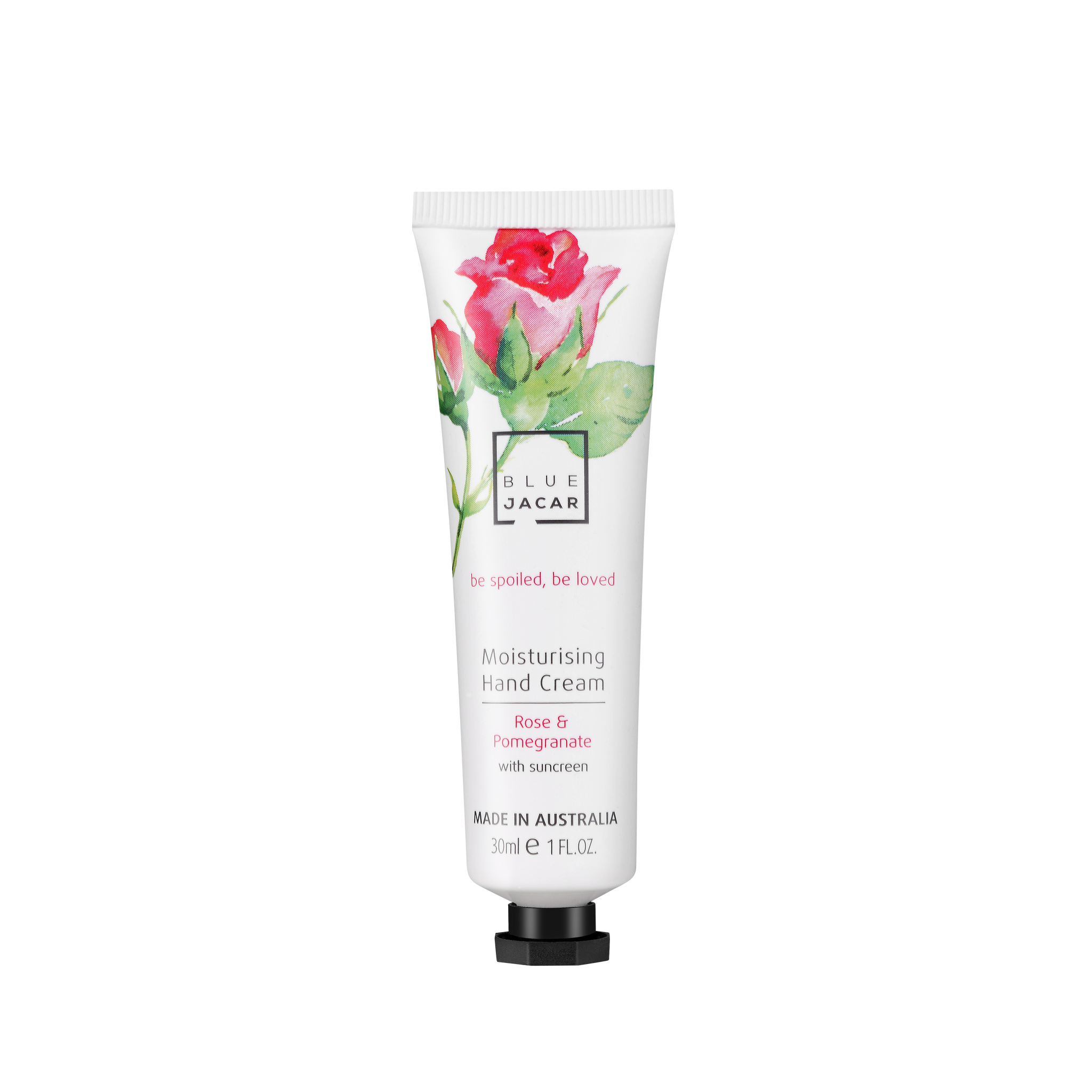 Rose & Pomegranate Hand Cream with Sunscreen - Travel Size - Blue Jacar, Hand Cream