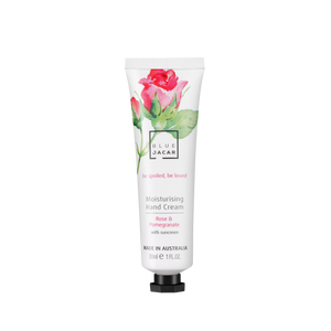 Rose & Pomegranate Hand Cream with Sunscreen - Travel Size - Blue Jacar, Hand Cream