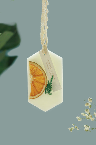 'Peninsula Orange' Diffuser Ornament - Blue Jacar, Candle