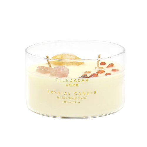 'Dreamy Tuberose' Crystal Healing Candle