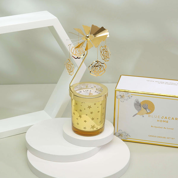 'Golden Bloom' Candle Carousel Gift Set