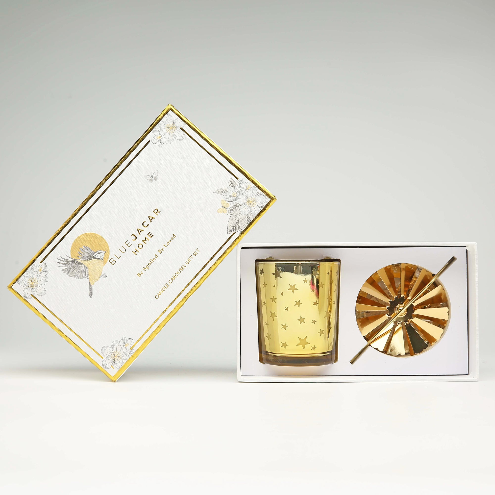 Golden Bloom Candle Carousel Gift Set